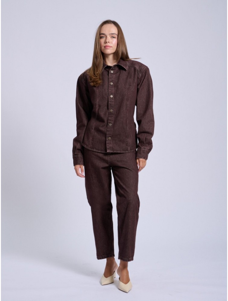 PROJECT SOMA Medoc Jacket Καφέ Ντένιμ Τζάκετ