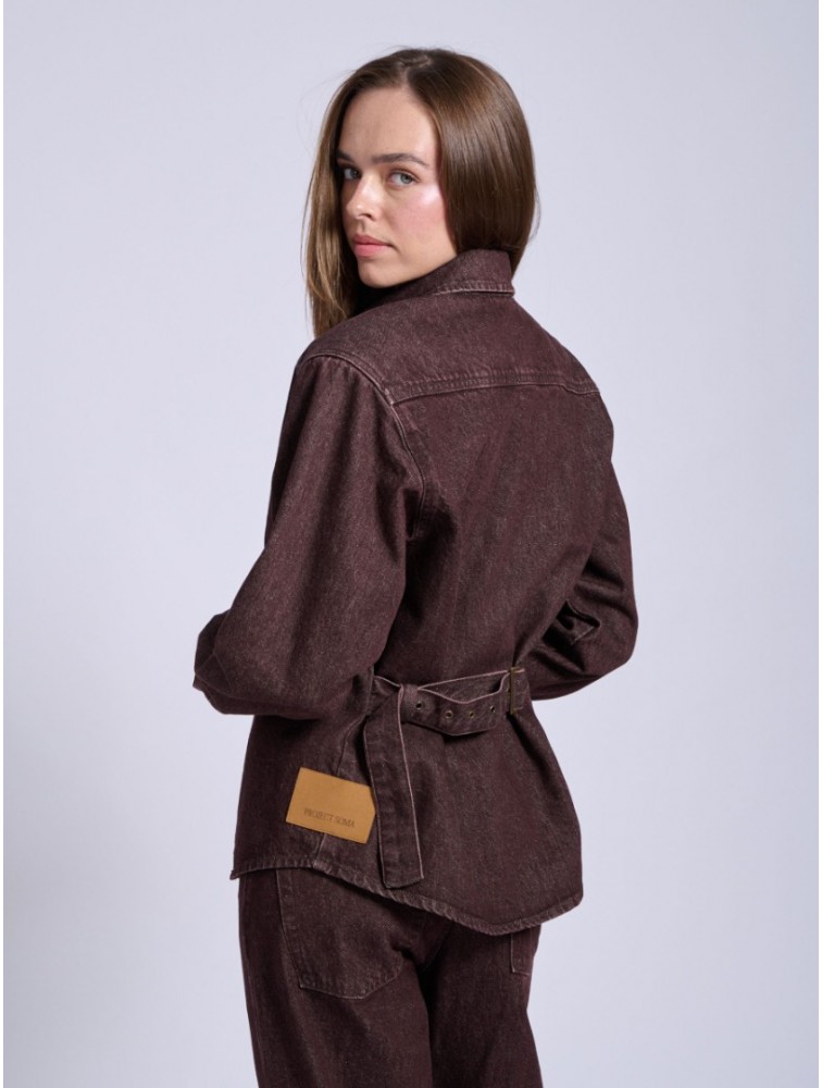 PROJECT SOMA Medoc Jacket Καφέ Ντένιμ Τζάκετ