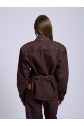 PROJECT SOMA Medoc Jacket Καφέ Ντένιμ Τζάκετ