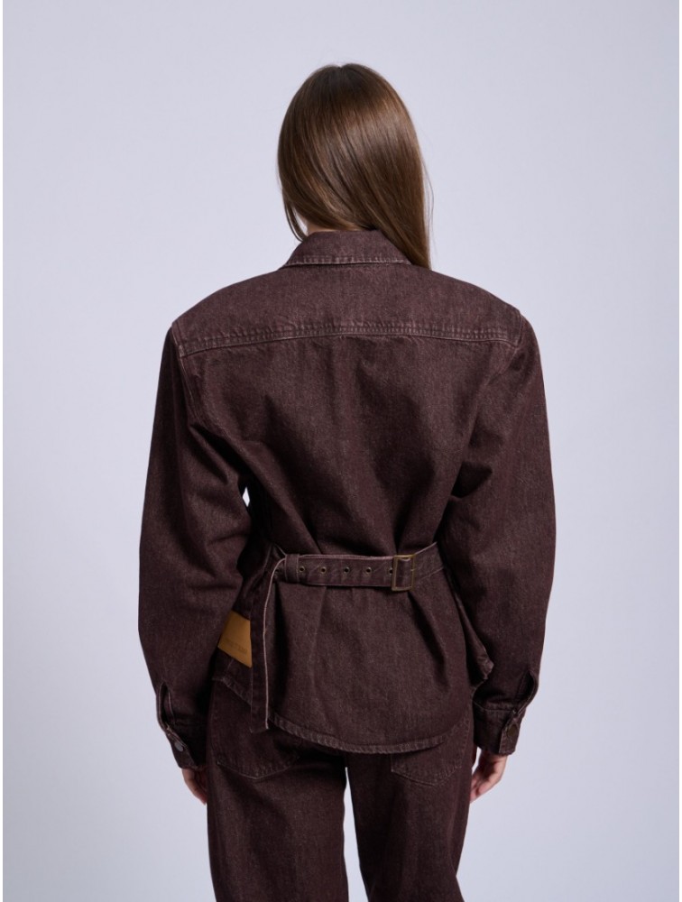 PROJECT SOMA Medoc Jacket Καφέ Ντένιμ Τζάκετ