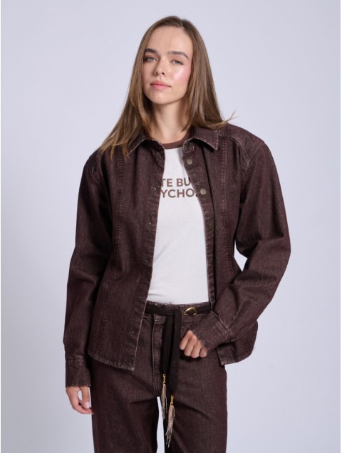 PROJECT SOMA Medoc Jacket Καφέ Ντένιμ Τζάκετ