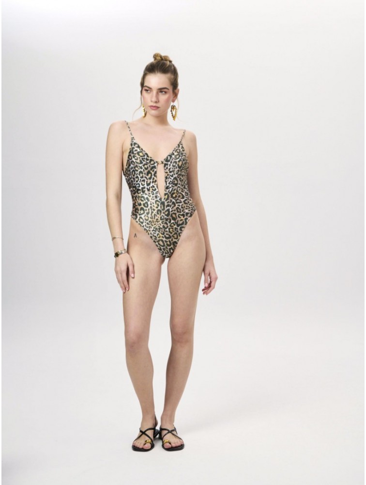 PROJECT SOMA Ondine Swimsuit Λεοπάρ Ολόσωμο Μαγιό