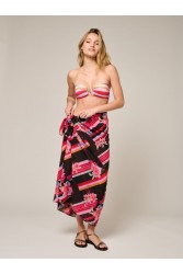 PROJECT SOMA Peony Scarf Εμπριμέ Παρεό Μαντήλι