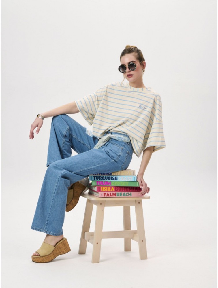 PROJECT SOMA Reve Jeans Blue Μπλε Τζιν Παντελόνα