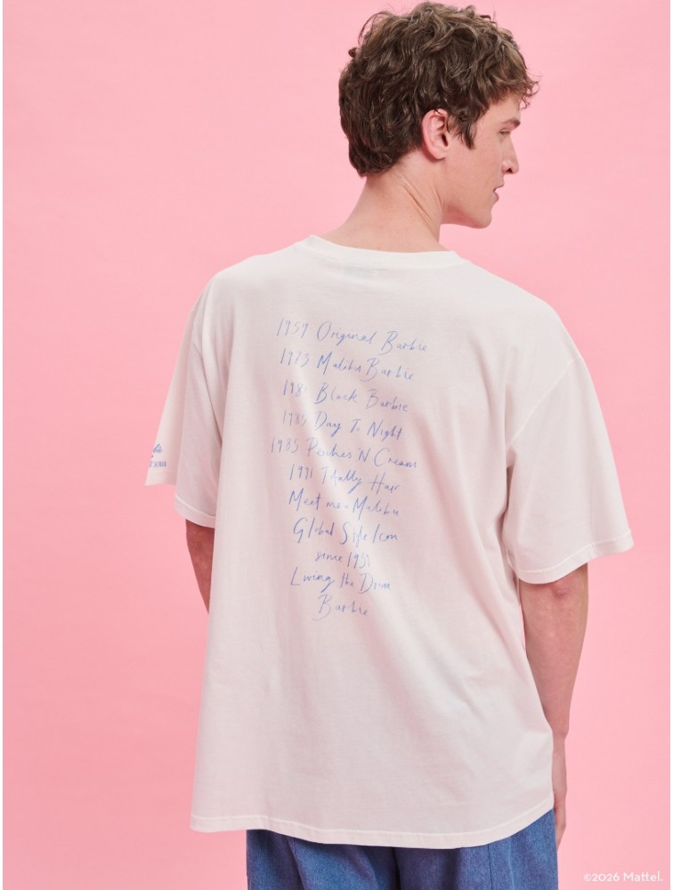 PROJECT SOMA Vibrant T Shirt Λευκό T Shirt με Λογότυπο Barbie
