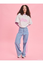 PROJECT SOMA Vibrant T Shirt Λευκό T Shirt με Λογότυπο Barbie