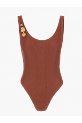 PROJECT SOMA Willow Brown Swimsuit Καφέ Ολόσωμο Μαγιό