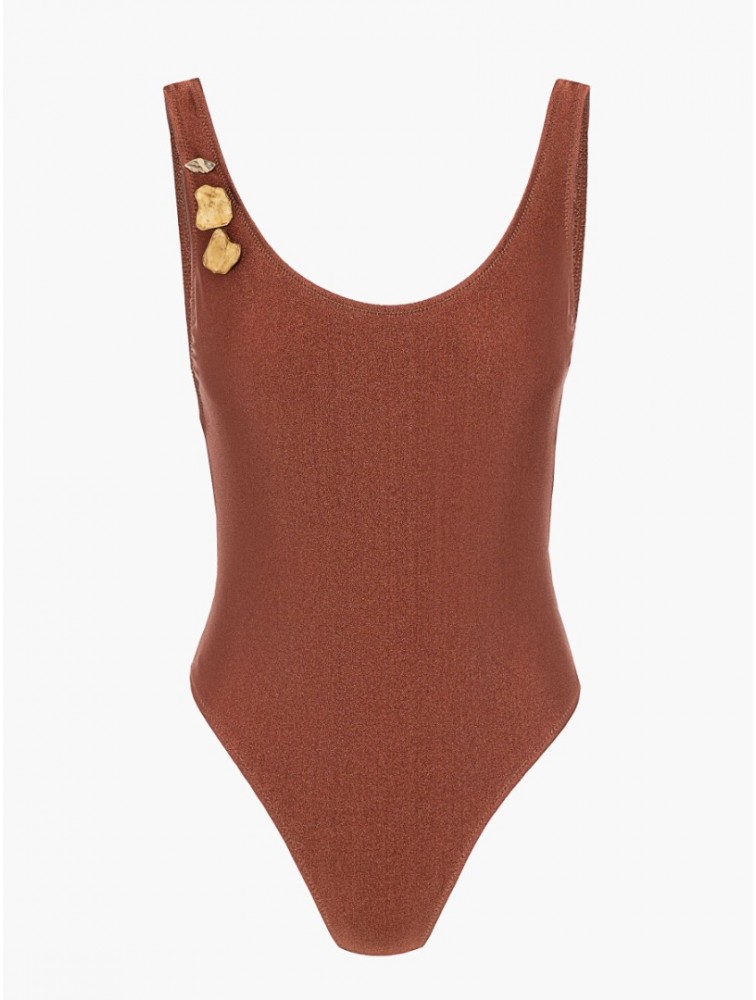 PROJECT SOMA Willow Brown Swimsuit Καφέ Ολόσωμο Μαγιό