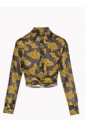 PROJECT SOMA Serena Dark Yellow Top Κίτρινο Φλοράλ Τοπ