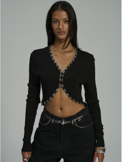 PROJECT SOMA Vanessa Black Top Μαύρο Τοπ