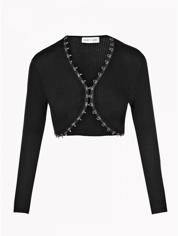 PROJECT SOMA Vanessa Black Top Μαύρο Τοπ