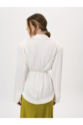 PROJECT SOMA Mazu Kimono Blazer White Λευκό Κιμονό Μπλέιζερ