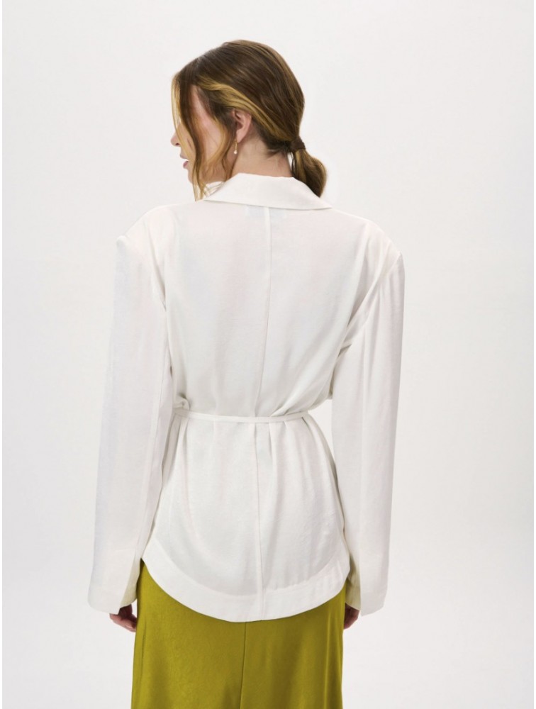 PROJECT SOMA Mazu Kimono Blazer White Λευκό Κιμονό Μπλέιζερ