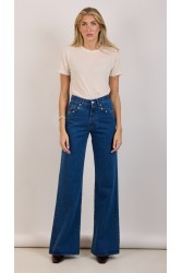 SALT & PEPPER JEANS Marissa S/W Studded Ψηλόμεσο Τζιν με Τρουκς