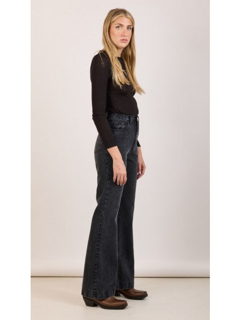 SALT & PEPPER JEANS Alex Vintage Black Fade Out Μαύρο Ψηλόμεσο Τζιν