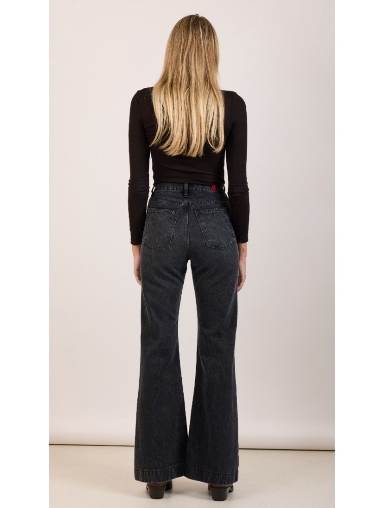 SALT & PEPPER JEANS Alex Vintage Black Fade Out Μαύρο Ψηλόμεσο Τζιν