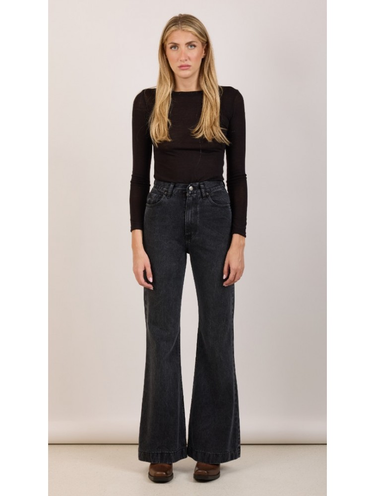 SALT & PEPPER JEANS Alex Vintage Black Fade Out Μαύρο Ψηλόμεσο Τζιν