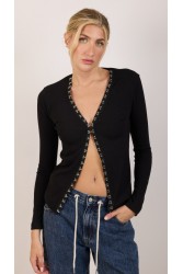 SALT & PEPPER JEANS Amalia Black Μαύρο Τοπ
