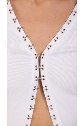SALT & PEPPER JEANS Amalia Off White Λευκό Τοπ