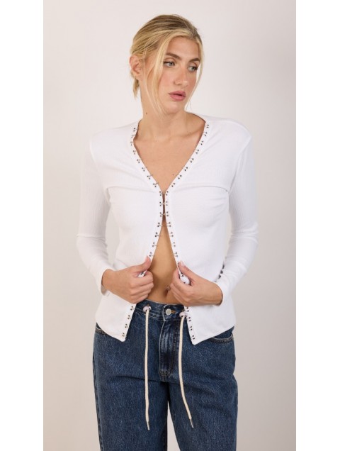 SALT & PEPPER JEANS Amalia Off White Λευκό Τοπ