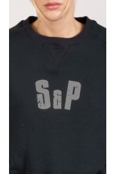 SALT & PEPPER JEANS Reina Black Μαύρο Κροπ Τοπ