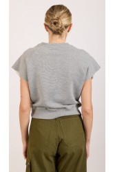 SALT & PEPPER JEANS Reina Grey Γκρι Κροπ Τοπ