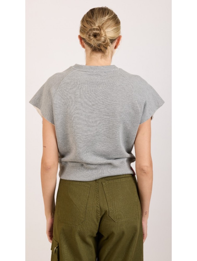 SALT & PEPPER JEANS Reina Grey Γκρι Κροπ Τοπ