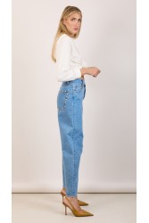 SALT & PEPPER JEANS Stacy Medium Studded Ψηλόμεσο Τζιν με Τρουκς