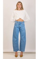 SALT & PEPPER JEANS Stacy Medium Studded Ψηλόμεσο Τζιν με Τρουκς