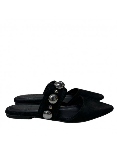 SANDALISTA Cozy Stellar Γυναικεία Μαύρα Δερμάτινα mules SANDALISTA Cozy Stellar Γυναικεία Μαύρα Δερμάτινα mules