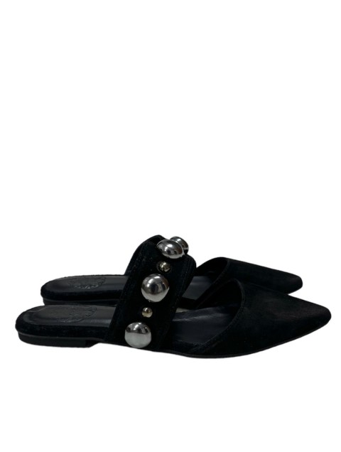 SANDALISTA Cozy Stellar Women's Black Leather mules SANDALISTA Cozy Stellar Women's Black Leather mules