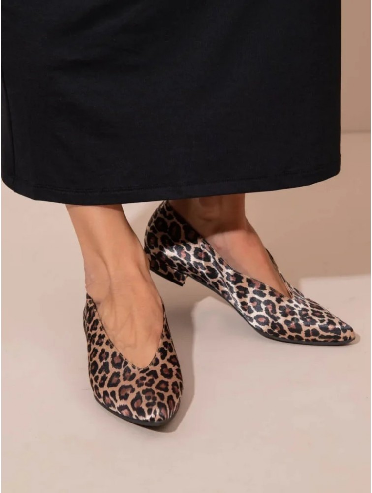 SANDALISTA  Lionne Women's Leather Ballerinas Leopard Γυναικείες Δερμάτινες Μπαλαρίνες Λεοπάρ