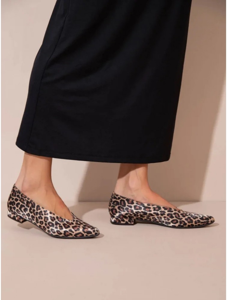 SANDALISTA  Lionne Women's Leather Ballerinas Leopard Γυναικείες Δερμάτινες Μπαλαρίνες Λεοπάρ