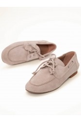 SANDALISTA Foret Beige Γυναικεία Δερμάτινα Μοκασίνια Μπεζ