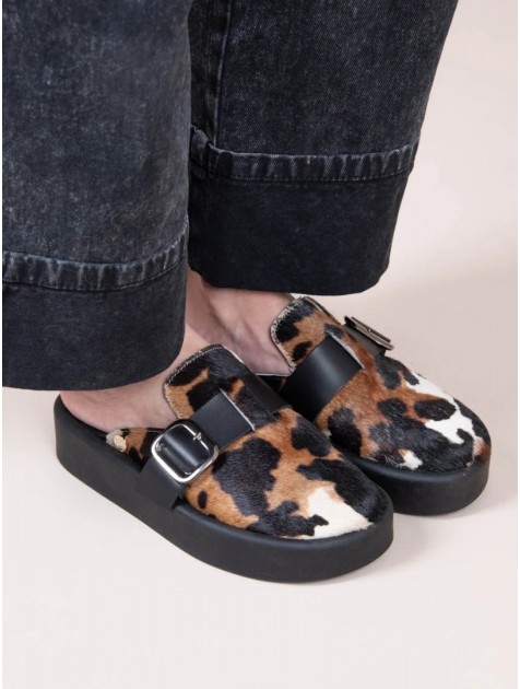 SANDALISTA Sagesse Γυναικεία Δερμάτινα Mules Cow