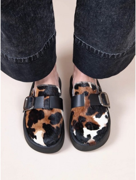SANDALISTA Sagesse Γυναικεία Δερμάτινα Mules Cow