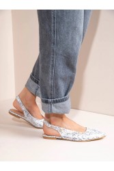 SANDALISTA Serpe Gris Γκρι γυναικεία Δερμάτινα mules