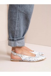 SANDALISTA Serpe Gris Γκρι γυναικεία Δερμάτινα mules