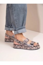 SANDALISTA Serpent Women's Leather Sandals