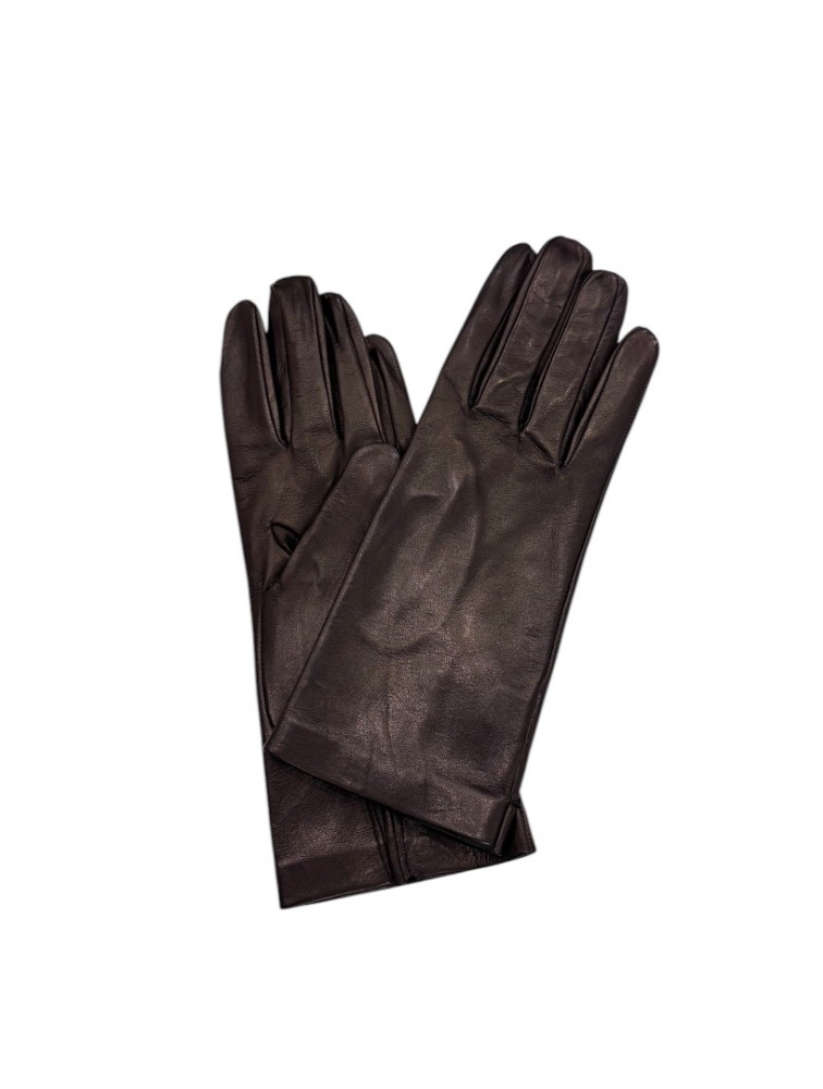 SERMONETA Nappa leather gloves Dark Purple Μελιτζανί Δερμάτινα Γυναικεία Γάντια