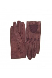 SERMONETA Driving gloves in Nappa Leather Bordeaux Δερμάτινα Γυναικεία Μπορντώ Γάντια Οδήγησης