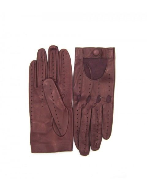 SERMONETA Driving gloves in Nappa Leather Bordeaux