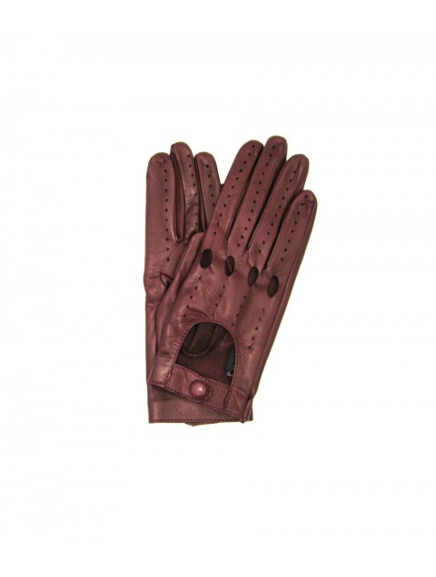 SERMONETA Driving gloves in Nappa Leather Bordeaux