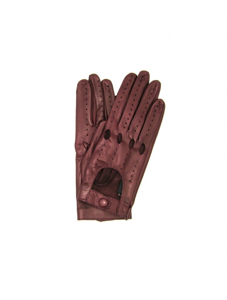 SERMONETA Driving gloves in Nappa Leather Bordeaux Δερμάτινα Γυναικεία Μπορντώ Γάντια Οδήγησης