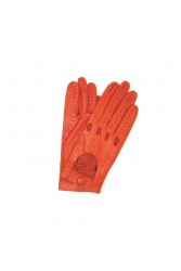 SERMONETA Driving gloves in Nappa Leather Δερμάτινα Γυναικεία Γάντια Οδήγησης Σκούρο Πορτοκαλί