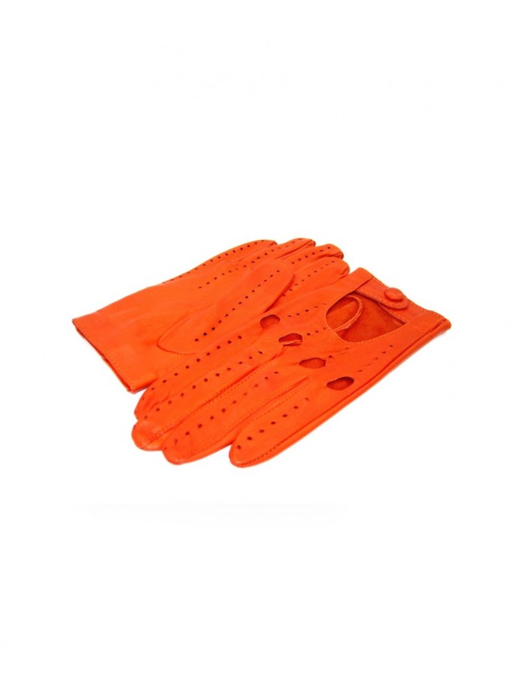 SERMONETA Driving gloves in Nappa Leather Δερμάτινα Γυναικεία Γάντια Οδήγησης Σκούρο Πορτοκαλί