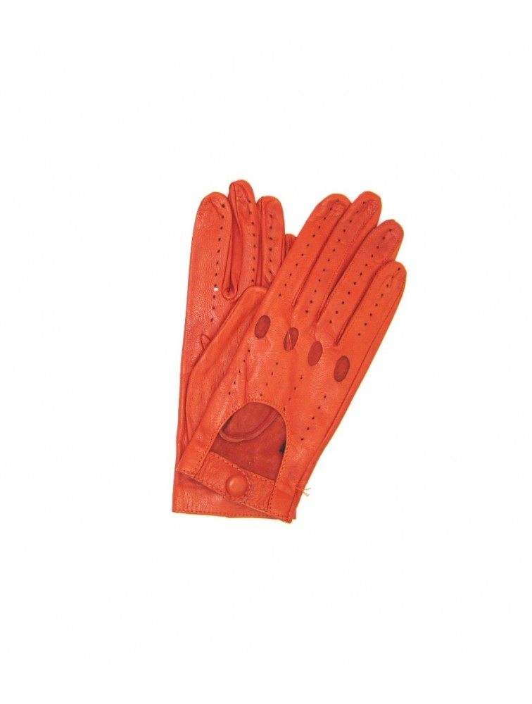 SERMONETA Driving gloves in Nappa Leather Δερμάτινα Γυναικεία Γάντια Οδήγησης Σκούρο Πορτοκαλί