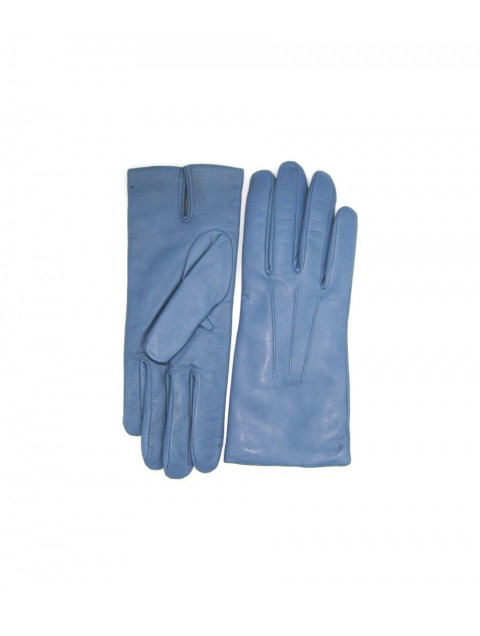 SERMONETA Nappa leather gloves 2bt cashmere lined Denim