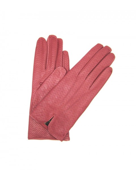 SERMONETA Nappa leather gloves cashmere lined | Onion Pink
