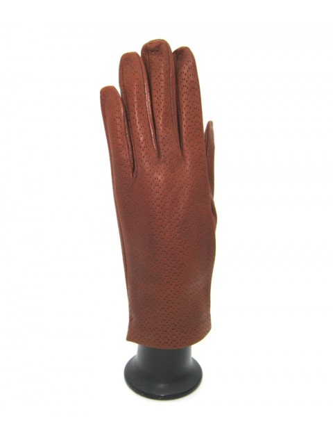 SERMONETA Nappa leather gloves unlined | Cognac